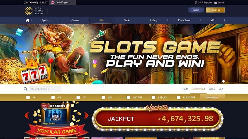 Mega Casino World Online Casino - Slot Games